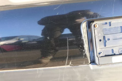 VW Lupo Stoßstange hinten Heckstoßstange Stoßfänger schwaz L041 (120351)