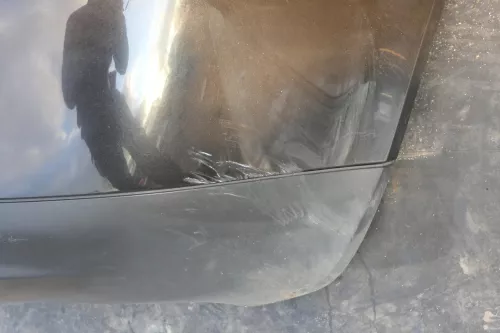 VW Golf 4 Limousine Stoßstange hinten Heckstoßstange Stoßfänger schwarz LC9Z xxx (120355)