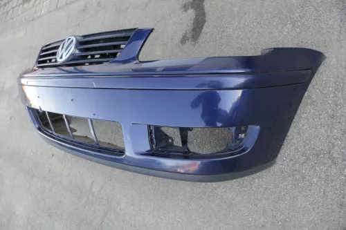 VW Polo 6N2 Stoßstange vorne Frontstoßstange Stoßfänger blau LB5N mit Grill (120366)