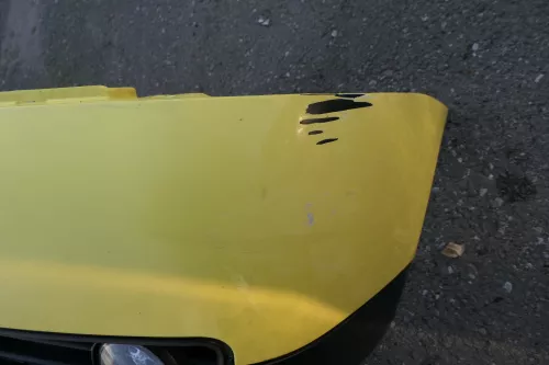 VW Lupo Stoßstange vorne Frontstoßstange Stoßfänger gelb LD1B Nebelscheinwerfer (120373)