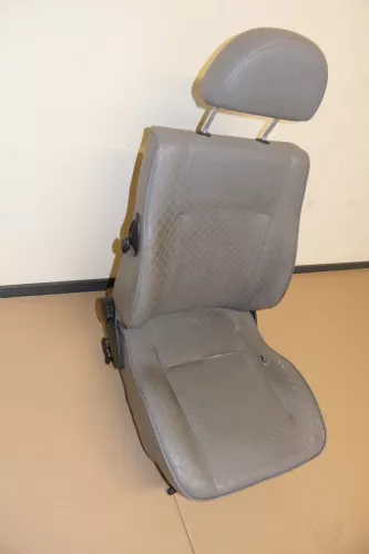 VW Polo 6N 6N2 Caddy 9K Sitz Fahrersitz vorne links 4/5-Türer grau Kunstleder Le