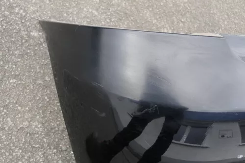 VW Fox 5Z Stoßstange hinten Stoßfänger schwarz L041 Heckstoßstange (120782)