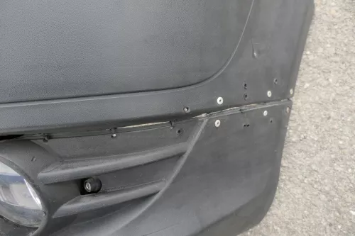 VW Fox 5Z Stoßstange vorne Stoßfänger schwarz - Bilder - Bastler! (120811)