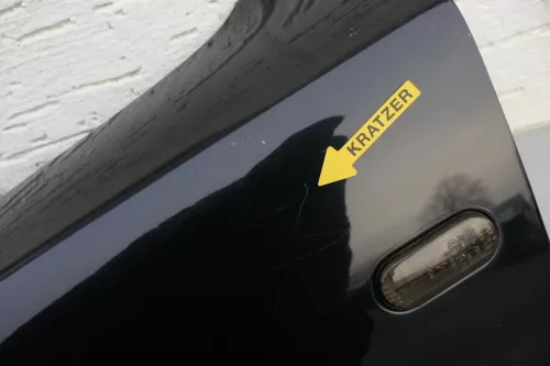 VW Passat 3B Kotflügel vorne links schwarz LC9Z metallic DELLE (120821)