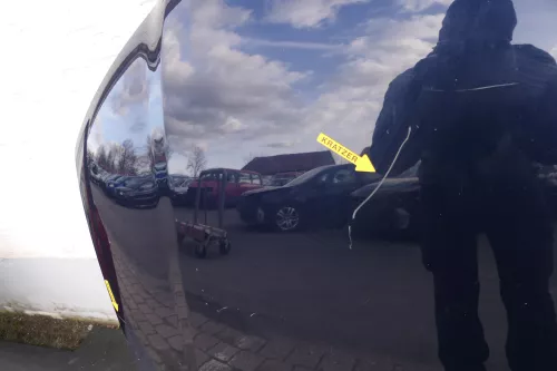 Audi A3 8P Motorhaube Haube Klappe vorn vorne blau LZ5J 4/5-Türer (120870)