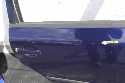 VW Passat 3B 3BG Kombi Variant Tür hinten rechts blau LB5N und Scheibe (120928)