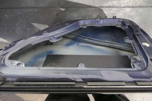 VW Passat 3B 3BG Kombi Variant Tür hinten rechts blau LB5N und Scheibe (120928)