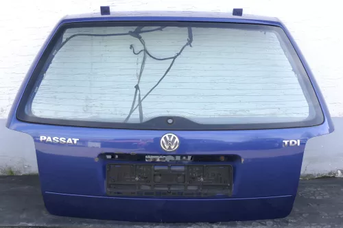 VW Passat 3B Kombi Variant Heckklappe Klappe hinten mit Scheibe blau LA5E mariti