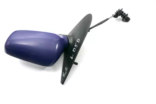 VW Polo 6N manueller manuell Spiegel Außenspiegel links mit Blau LD5D (121137)