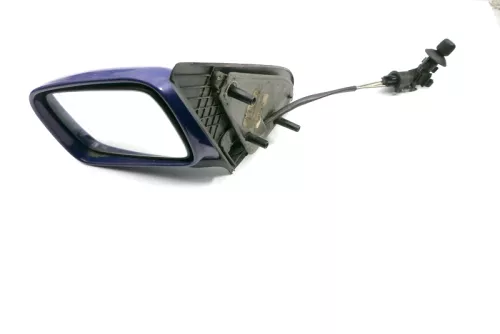 VW Polo 6N manueller manuell Spiegel Außenspiegel links mit Blau LD5D