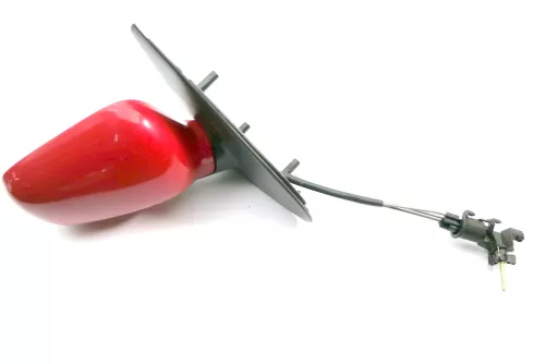 VW Polo 6N manueller manuell Spiegel Außenspiegel rechts mit Glas Rot LP3G (121151)