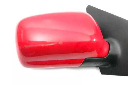 VW Polo 6N manueller manuell Spiegel Außenspiegel rechts mit Glas Rot LP3G (121151)