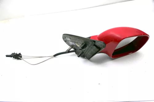 VW Polo 6N2 manueller manuell Spiegel Außenspiegel rechts mit Glas Rot LP3G