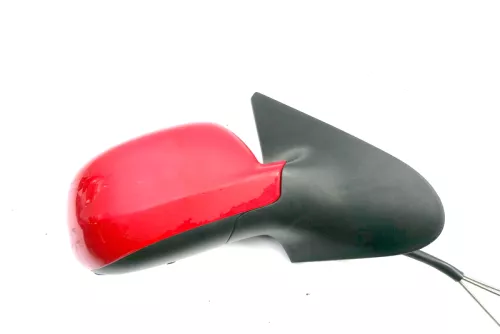 VW Polo 6N2 manueller manuell Spiegel Außenspiegel rechts mit Glas Rot LP3G (121222)