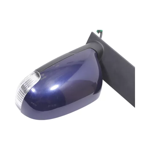 VW Touran 1T elektrischer Spiegel Außenspiegel beheizt Blinker links blau LB5N (121976)