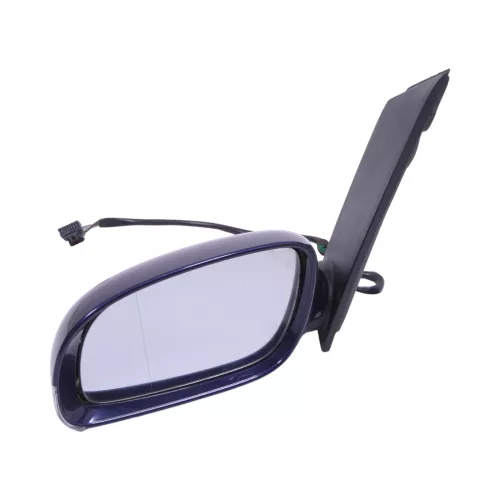 VW Touran 1T elektrischer Spiegel Außenspiegel beheizt Blinker links blau LB5N (121976)