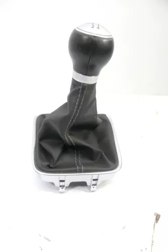 VW Golf Plus 5M Schaltknauf Schaltsack Schaltung Schaltknüppel orig 5-Gang Leder (122050)