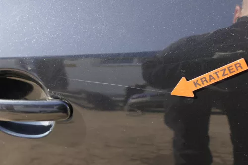 VW Golf 5 V 1K Tür Türrahmen hinten rechts 4/5-Türer schwarz LC9Z metallic (122560)