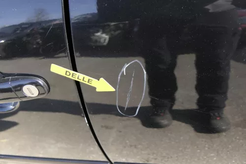 VW Golf 5 V 1K Tür Türrahmen hinten links 4/5-Türer schwarz LC9Z met mit Scheibe (122565)