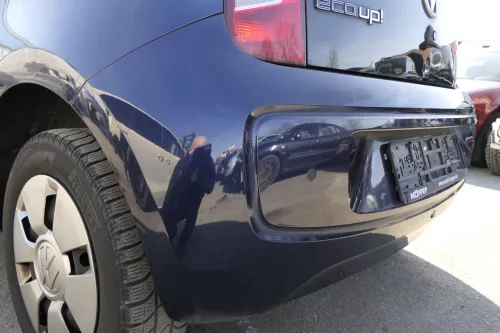 VW UP Stoßstange hinten Stoßfänger Heckstoßstange blau LH5X - PDC (122583)