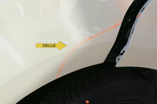 VW Sharan 7N Kotflügel rechts vorne gelb elfenbein Taxi L115 (122603)