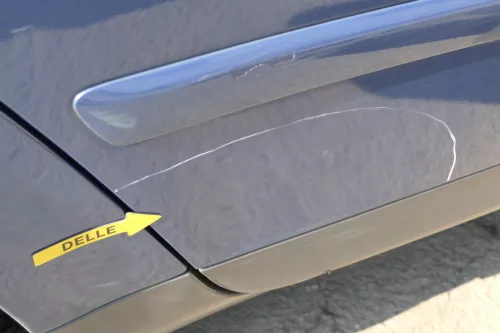 Audi A4 B6 8E nur Türblatt Tür hinten rechts blau LZ5W Kombi+Limo (122683)