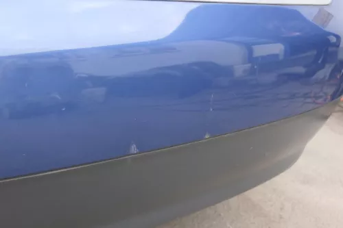 Audi A4 8E B6 Limousine Stoßstange hinten mit Spoiler blau LZ5W (122687)