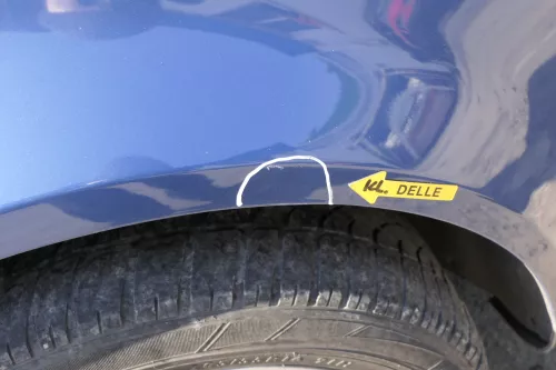 Audi A4 8E B6 Kotflügel vorne rechts blau LW5Z (122689)