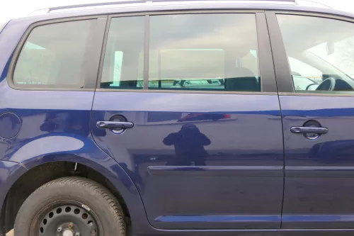 VW Touran 1T3 1T Tür hinten rechts Beifahrerseite blau LB5N indigoblau