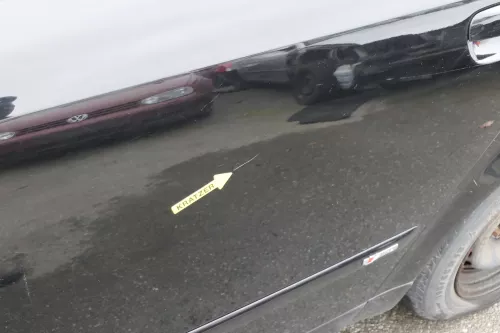 Audi A4 B6 8E Türblatt Tür hinten links schwarz LY9B Kombi+Limo -ohne Anbauteile (122776)