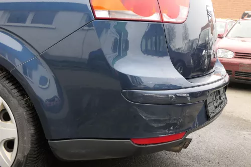 Seat Altea 5P XL Stoßstange hinten Heckstoßstange Stoßfänger blau grau LS5Y PDC (122804)