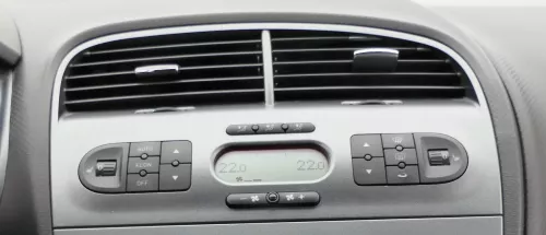 Altea 5P Mittelkonsole Verkleidung über Radio Klappe Lüftungsdüse silber 1GZ