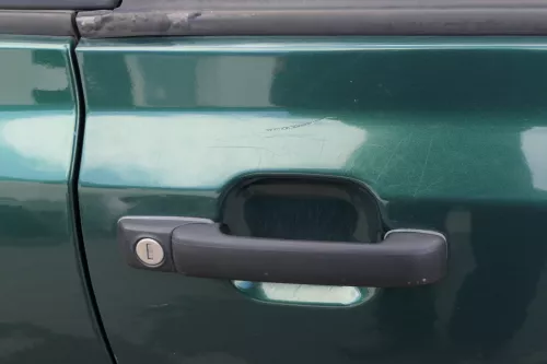 VW Golf 3 4 Cabrio Tür vorne rechts Beifahrertür grün LC6M ohne Anbauteile (122894)