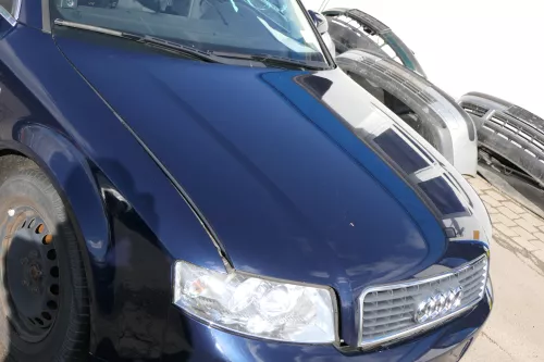 Audi A4 B6 8E Motorhaube Haube Klappe blau LZ5J- mit Grill (122924)