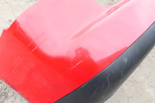 VW Touran 1T Stoßstange hinten Heckstoßstange Stoßfänger rot LY3D Tornadorot (123051)