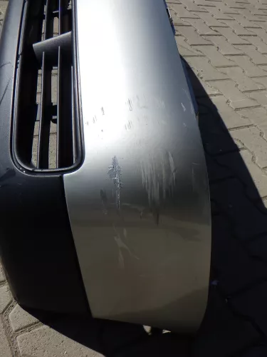 VW Lupo Stoßstange vorne Frontstoßstange Stoßfänger silber grau LR7X (123112)