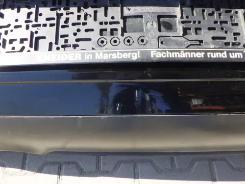 VW Polo 9N 9N3 Stoßstange Heckstoßstange hinten schwarz L041 uni (123184)