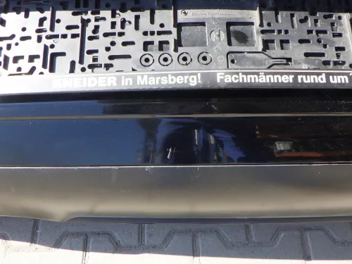 VW Polo 9N 9N3 Stoßstange Heckstoßstange hinten schwarz L041 uni (123184)