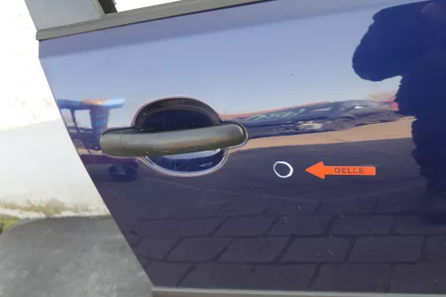 VW Polo 9N 9N3 Tür vorne rechts Beifahrertür 4/5-Türer blau LB5N indigoblau (123230)