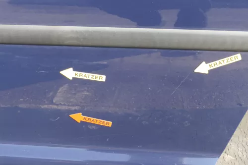 VW Golf 4 Bora Tür hinten links nur Kombi / Variant blau LA5G Perlblau (123238)