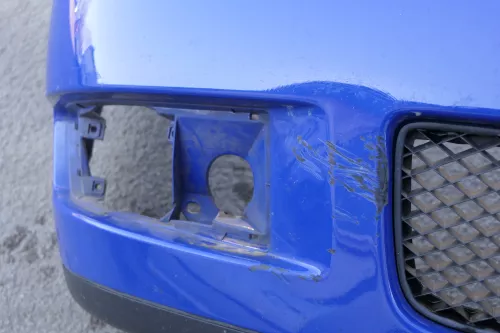 VW Polo 6N2 Stoßstange vorne Frontstoßstange Stoßfänger blau LA5C (123342)