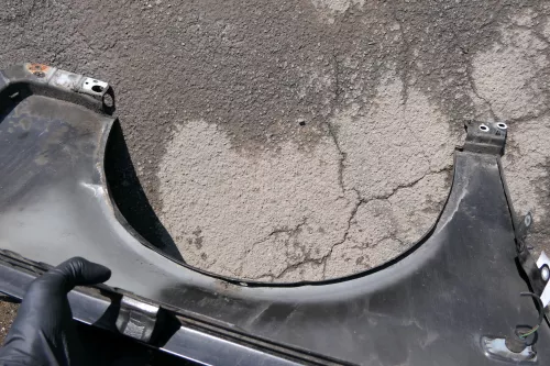 Audi A4 8E B6 Kotflügel vorne links schwarz LZ9W ebonyschwarz (123356)