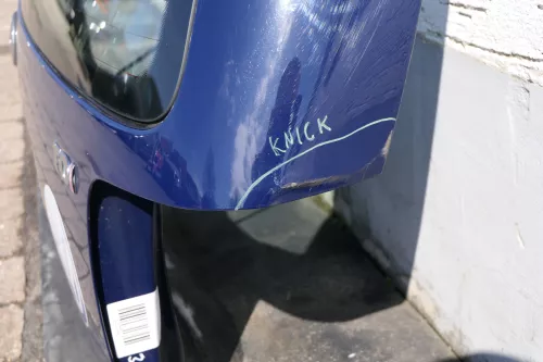 VW Passat 3B Kombi Variant Heckklappe Klappe hinten mit Scheibe blau LA5E mari (123367)