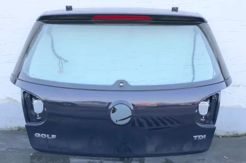 VW Golf 5 V Heckklappe hinten Kofferraumklappe mit Scheibe blau LA5G
