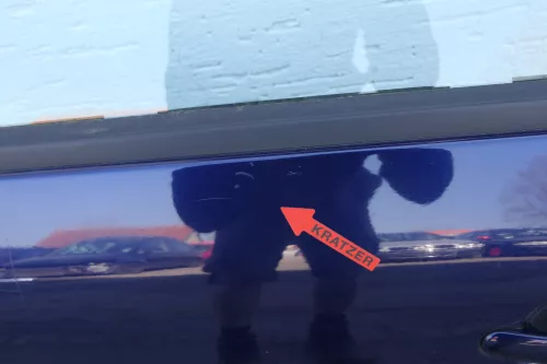 VW Passat 3B 3BG Kombi Variant Tür hinten links blau LB5N indigoblau mit Scheibe (123380)