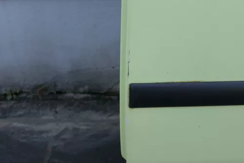 VW Caddy 3 2k Beifahrertür Tür hinten links gelb grün LL6J limette Schiebetür (123382)