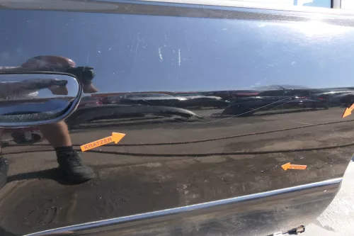 Audi A4 B5 Tür hinten rechts schwarz LY9B brilli(Leiste+Griff beachten) Facelift (123395)