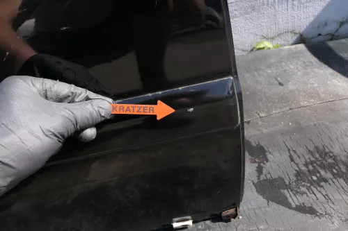 Audi A4 B5 Tür hinten rechts schwarz LY9B brilli(Leiste+Griff beachten) Facelift (123395)