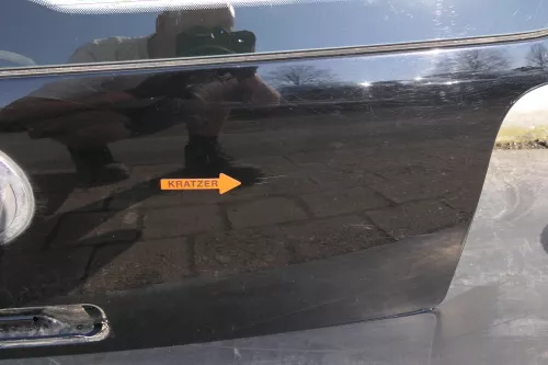 VW Lupo 6X Heckklappe hinten Klappe Kofferraumklappe Scheibe schwarz uni L041 (123470)