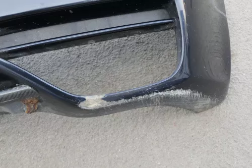 VW Golf 4 Limousine Stoßstange hinten Heckstoßstange Heckanastz blau LC5M (123479)